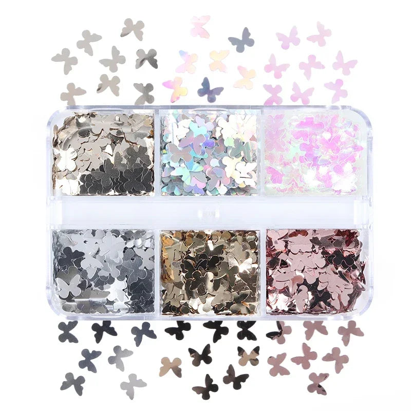 Holographic Glitter English Alphabet Flakes Resin Silicone Mold Filler Laser Letter Sequins For Epoxy Resin Filling Handmade DIY