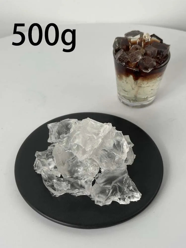 100g/500g/1000g Transparent Crystal Jelly Wax DIY Handmade Candle Making Supplies Smokeless Scented Wax Material Craft Gifts