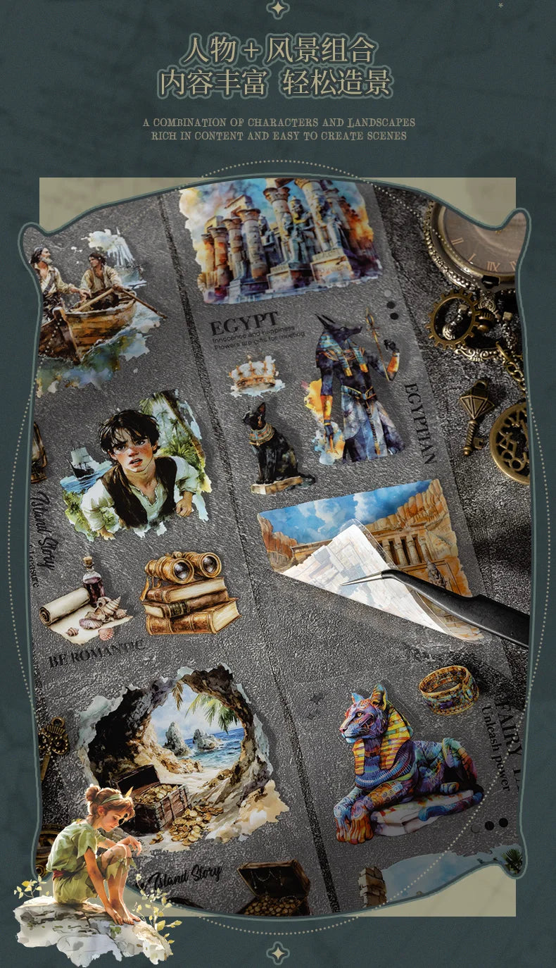 JIANQI 65mm*2m Aesthetic Stationery Stickers Washi Tapes Scrapbooking Supplies DIY stationery Journaling Masking tape