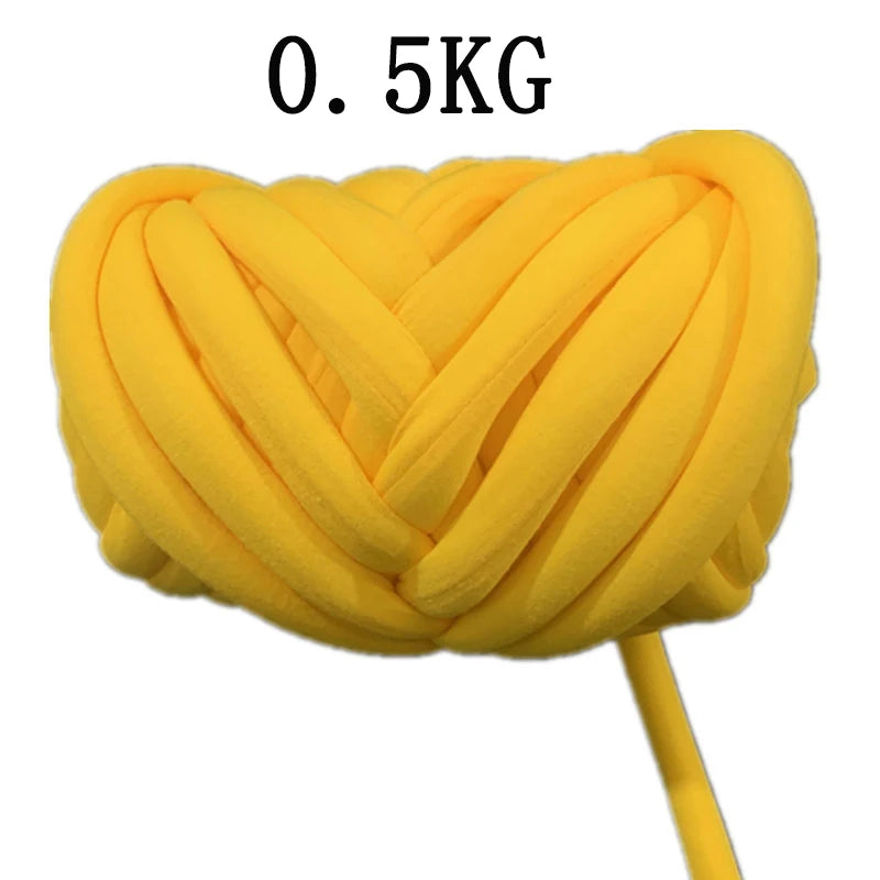 1KG Thick Super Bulky Chunky Yarn for Hand Knitting Crochet Soft Big Cotton DIY Arm Knitting Roving Spinning Yarn for Blanket