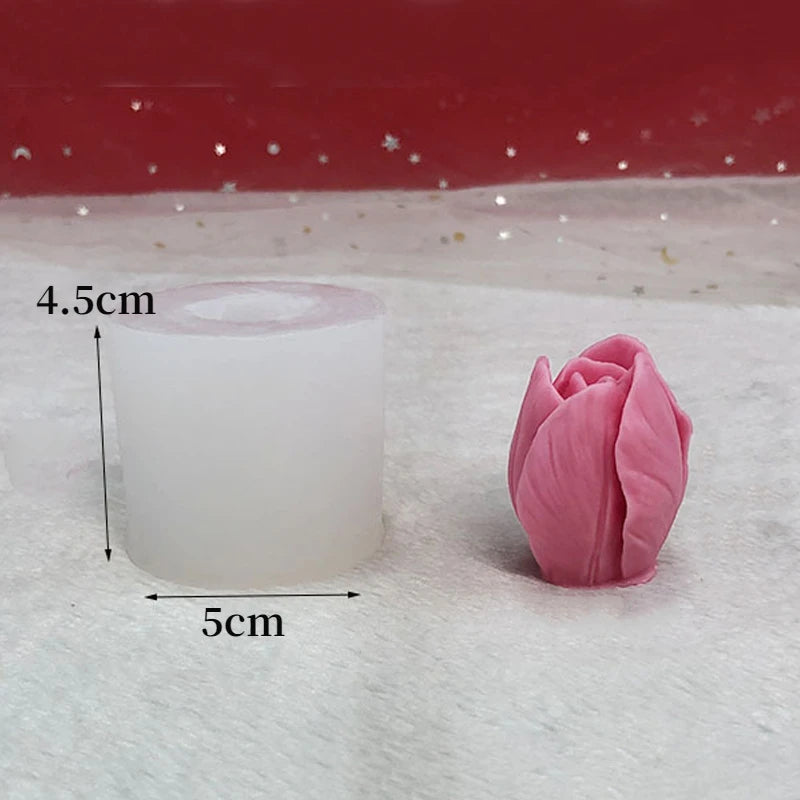Large Peony Flower Silicone Candle Mold Diy Handmade 3D Rose Candle Soap Plaster Resin Cake Baking Tool Home Decoration Gift