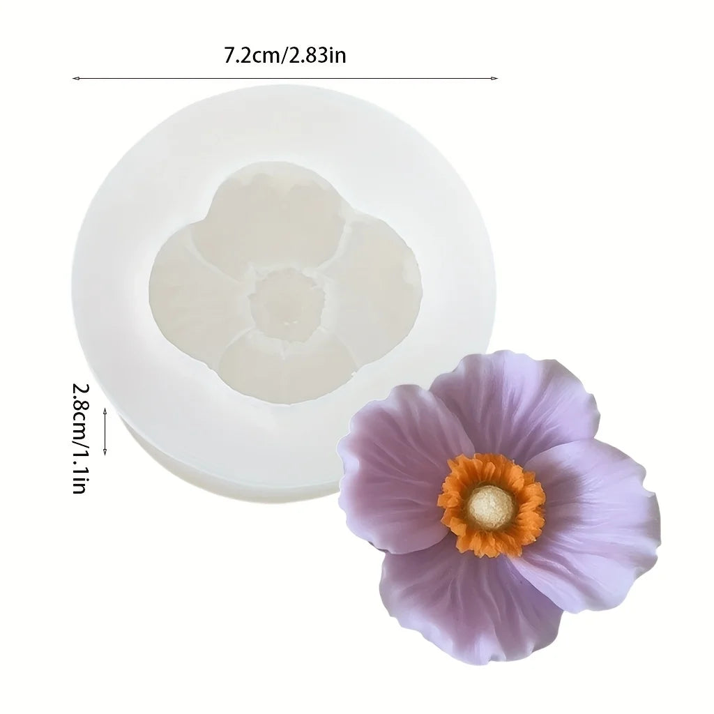 1One Strawberry-Shaped Silicone Mold-3DAromatherapy Candle Wax Mold，DIYBerry Shaped Candle and Soap，Durable、Flexible、Materials T