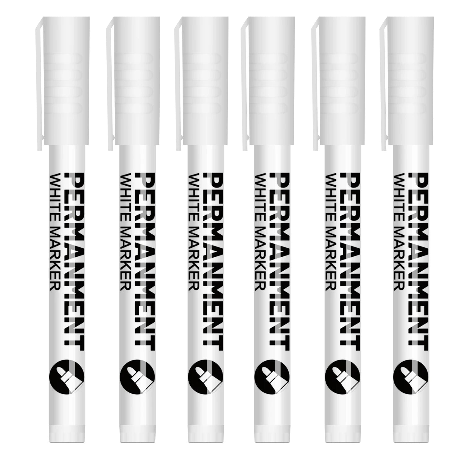 White Paint Pen for Rock Painting,Stone,Ceramic,Glass,Wood,Tire,Fabric,Metal,Canvas. Set of 3/6 Acrylic Paint White Marker