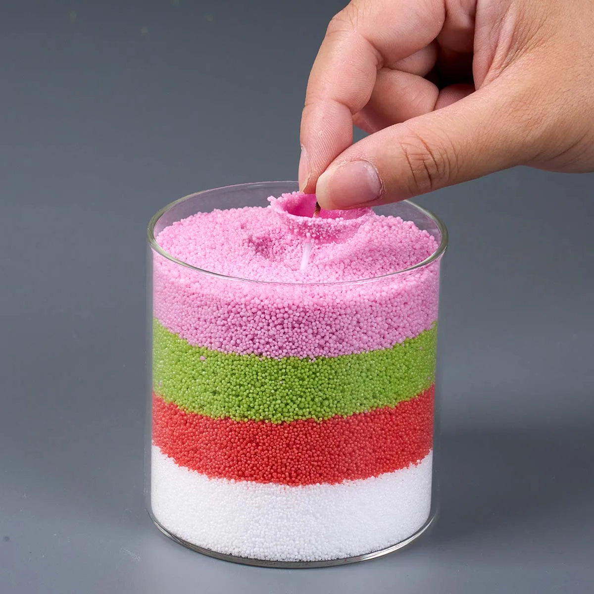 100G Colorful Sand Wax Ice Flower Wax DIY Scented Candle Making Supplies Colors Snowflake Wax Pearl Wax Sand Painting Materials