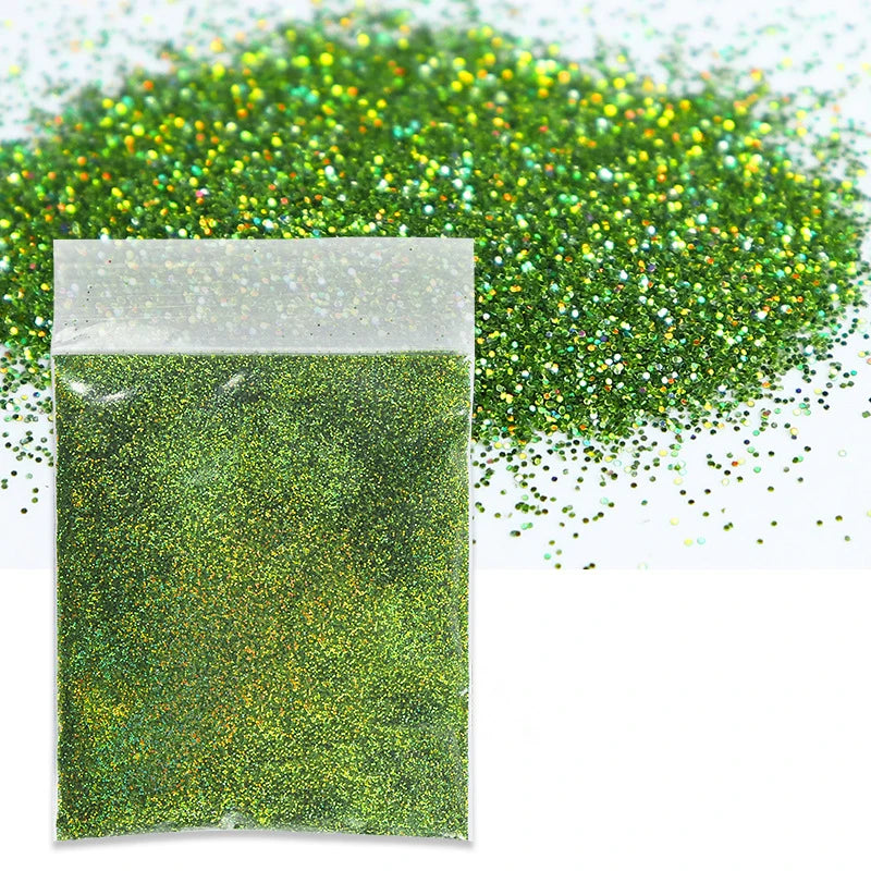 10g/Bag Holographic Fine Glitter Powder For Epoxy Filling Laser Glitter Gold Silver Fine Powder DIY Resin Mold Filling Crafts