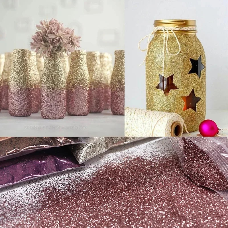 100g/50g Holographic Laser Extra Fine Glitter Dazzling Nail Glitter Powder DIY Art Crafts Resin Tumbler Decoration Shiny Glitter