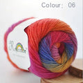 100% Wool Yarn Rainbow Color for Hand Knitting Crochet Hand-Woven Thickness Woolen Yarn Woolen Yarn Crocheting Shawl Thread