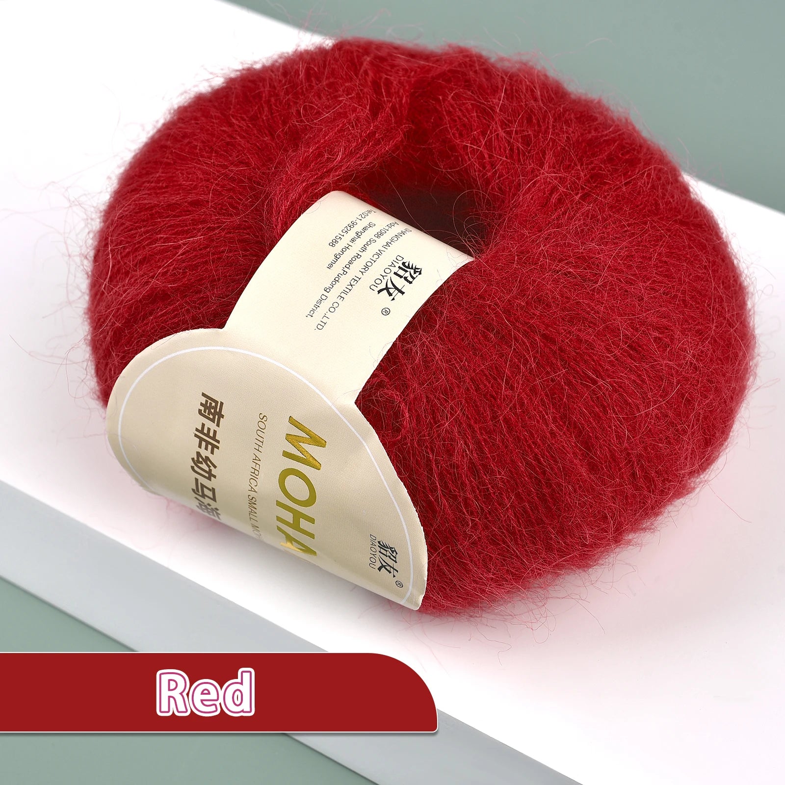25g/Roll Soft Wool Knitting Cashmere Long Thin Yarn Roll Mohair Yarn DIY Hand Crochet Soft Mohair Cashmere Wool Knitting Yarn