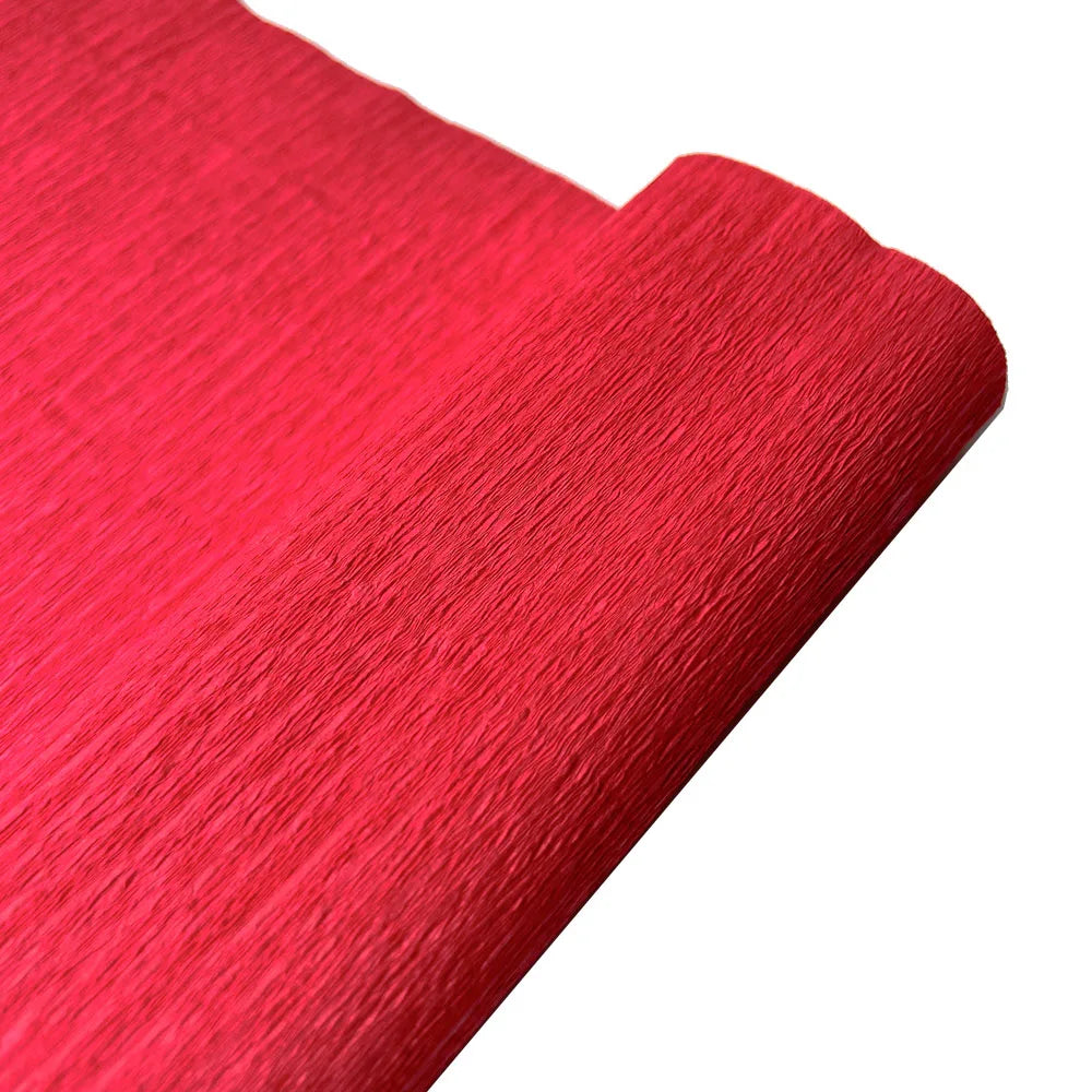250*25cm(8ft x9.8") Colored Crepe Paper Roll Origami Crinkled Crepe Paper Craft DIY Flowers Decoration Gift Wrapping Paper Craft