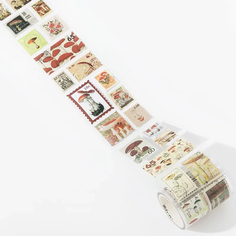 Vintage Natural Post Office Masking Washi Tape Retro Stamp Decorative Adhesive Tape Diy Scrapbooking Sticker Label Stationery