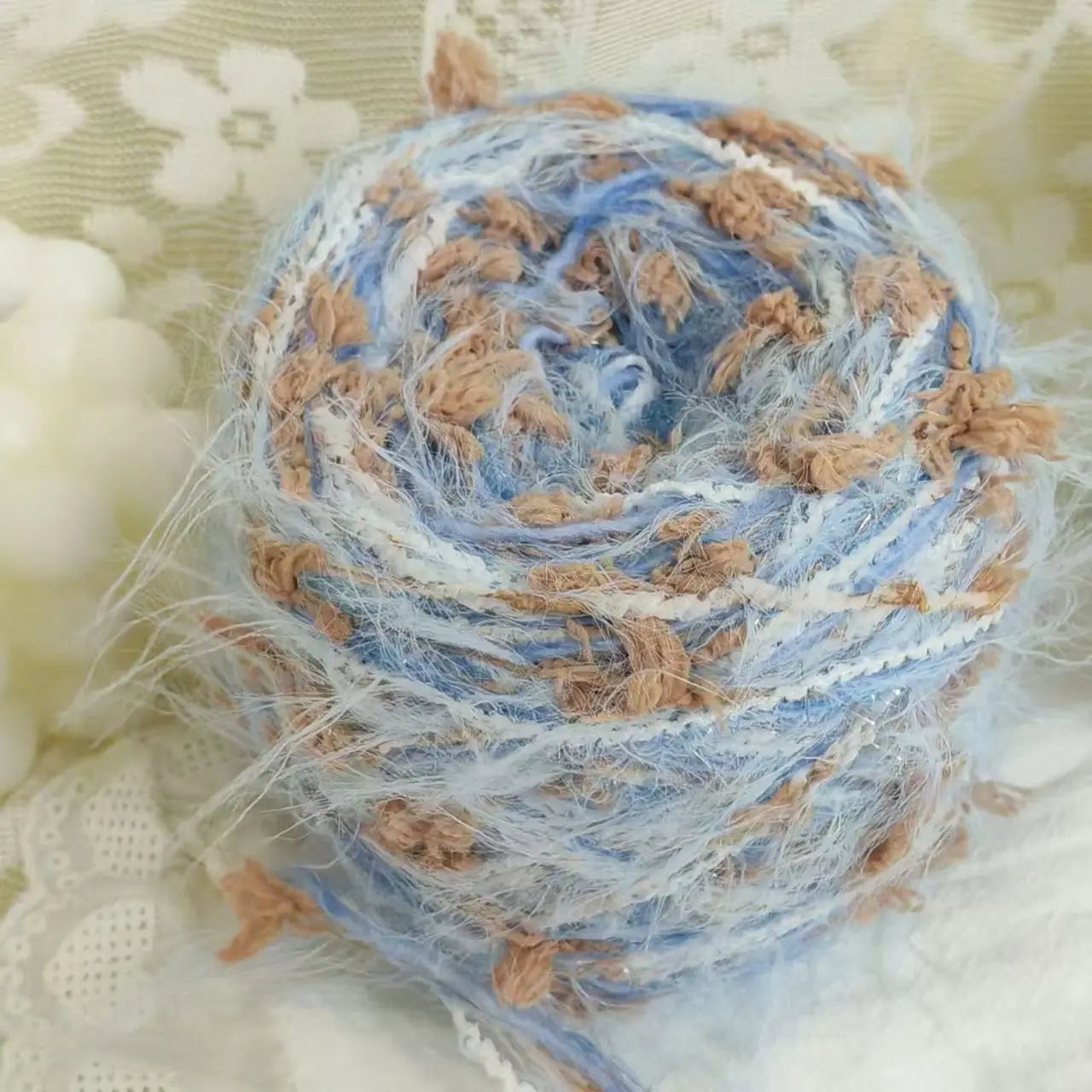 125g/roll Green Yarn Tricot Wool Blends Diy Hand Knitting Features Hand Mixed Plush Yarn Wool Ball Crochet Woven Hairpin Sweater