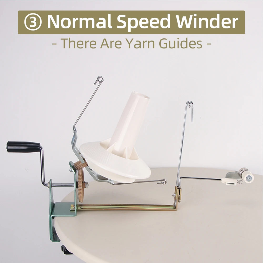 Hand Operated Winding Machine Machine Yarn Ball Winder Hand Operated Easy to Set Up and Use Sturdy with Metal Handle And