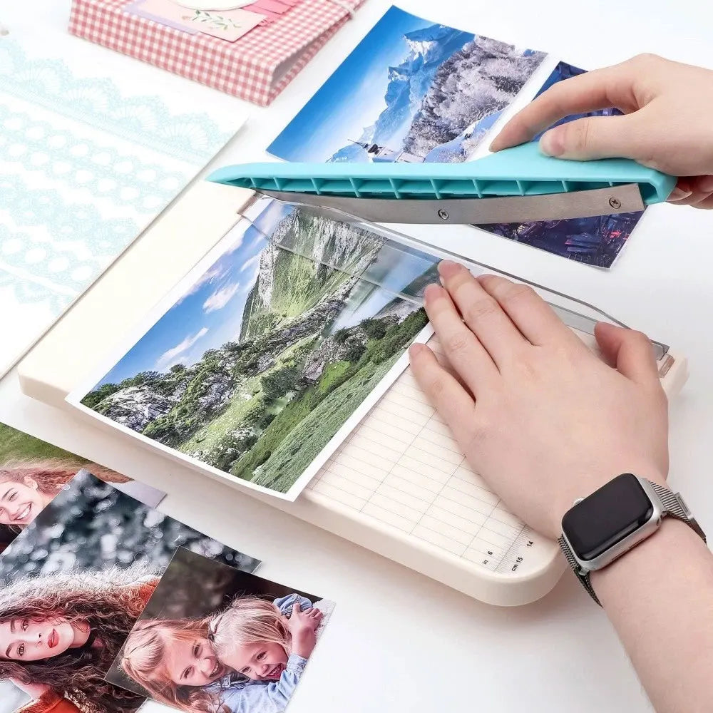 1pc 4×6in paper cutter, photo cutting machine, label card photo craft project, non-slip office supplies