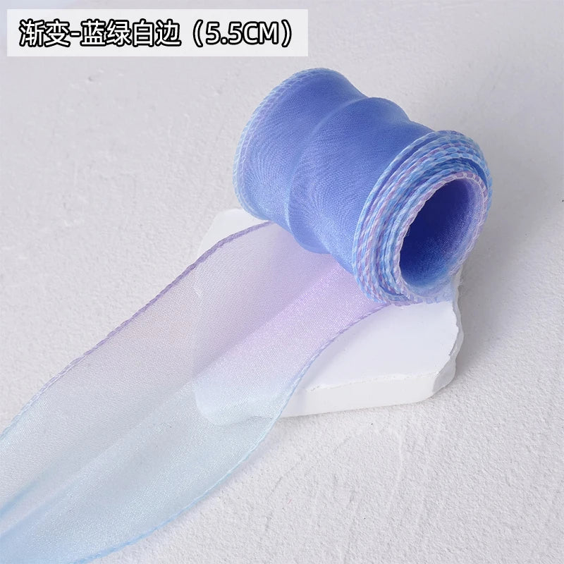 Chiffon Ribbon Organza Satin Lace for For DIY Bows Gift Wrapping Flower Bouquet Hair Accessories Sewing Trim Crafts Materials