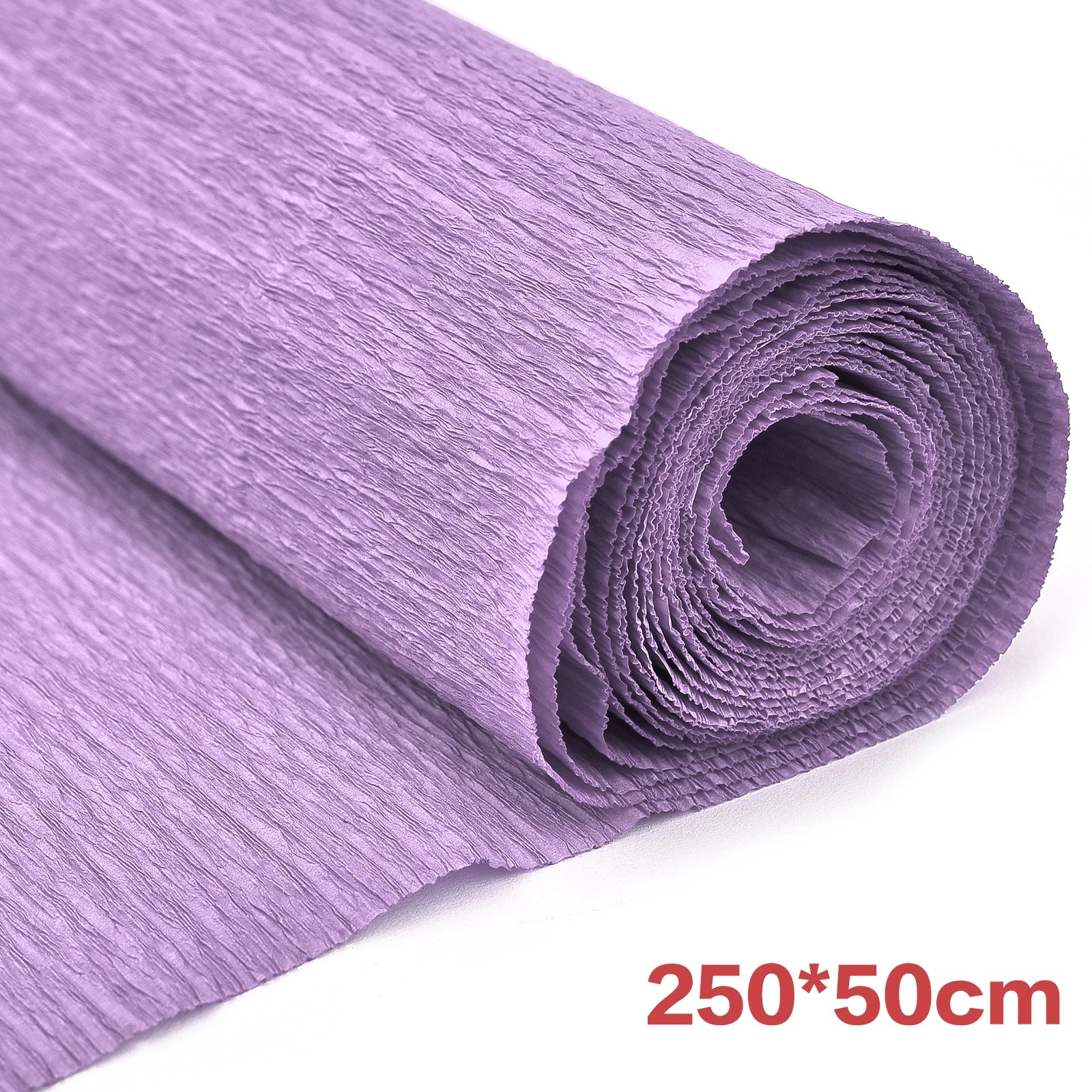 250*25cm Crinkled Crepe Paper Roll Colored Origami Paper Craft DIY Flowers Decoration Gift Wrapping Paper Packing Supplies