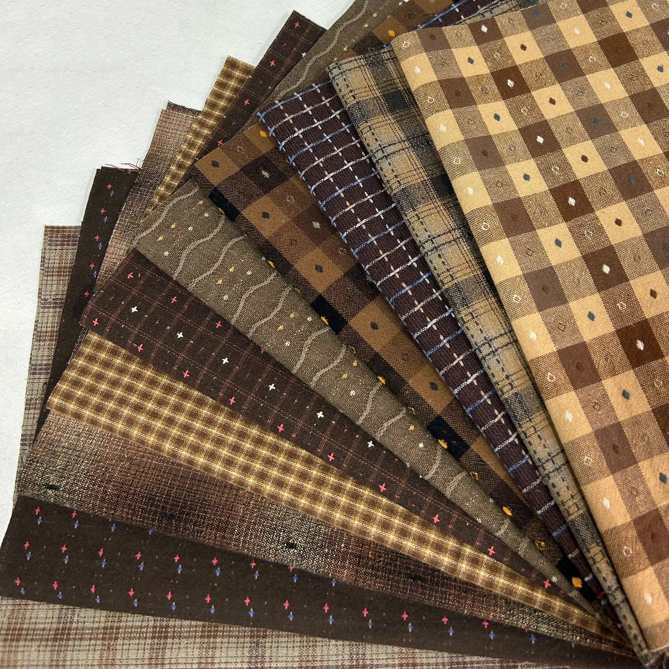 Made Doll Clothes Japanese Patchwork Craft Materials Multicolored Cloth Handmade Patchwork 23x33cm 10piece Brocade Fabric Piece