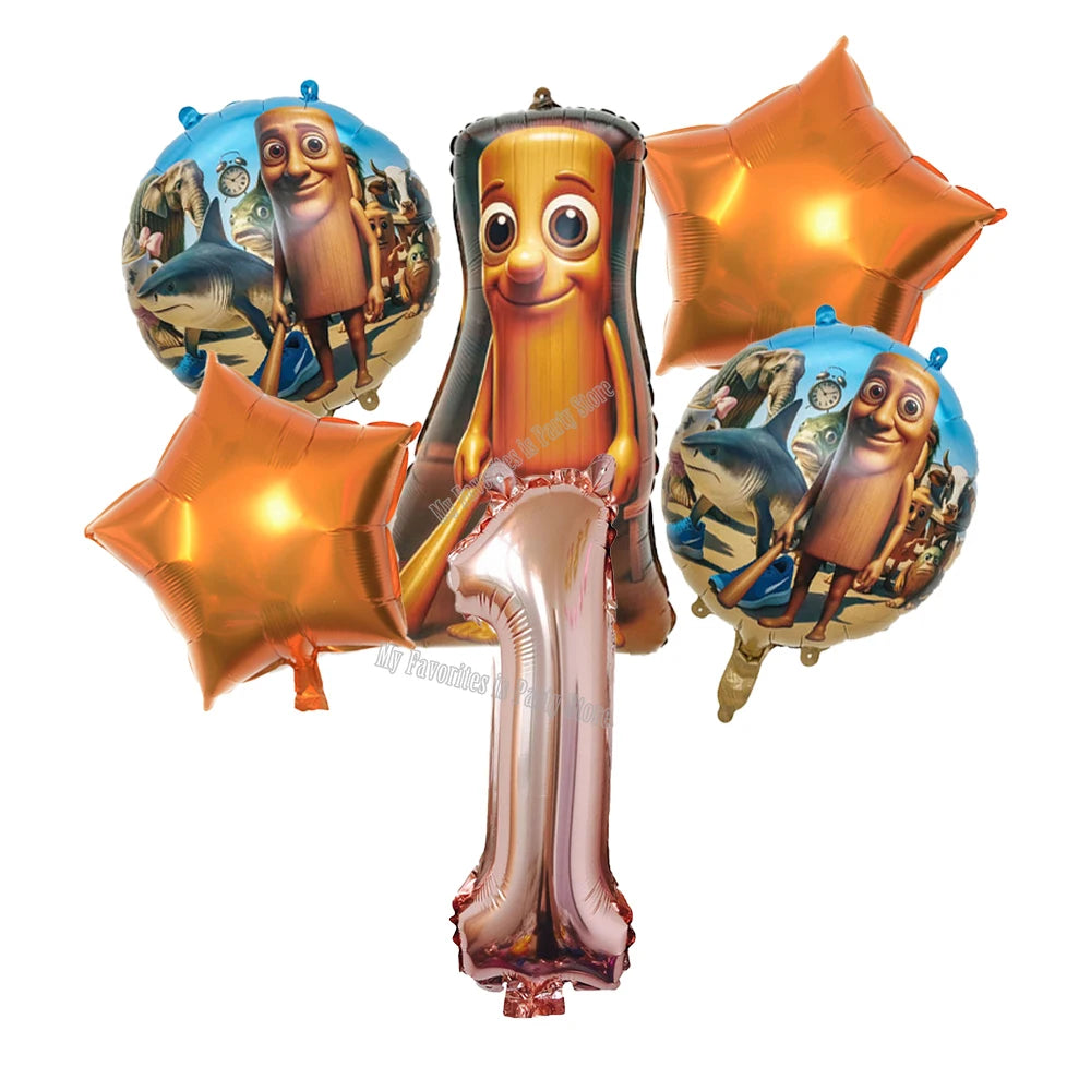 Italian Brainrot Balloon Set Baby Shower Party Ballons Tralalero Tralala TungTungTungSahur Balloons Decoration Photographic Prop