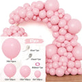 87Pcs Black Pink Latex Balloon Set Suitable for Birthday Parties, Weddings, Valentine's Day Party Decoration Supplies