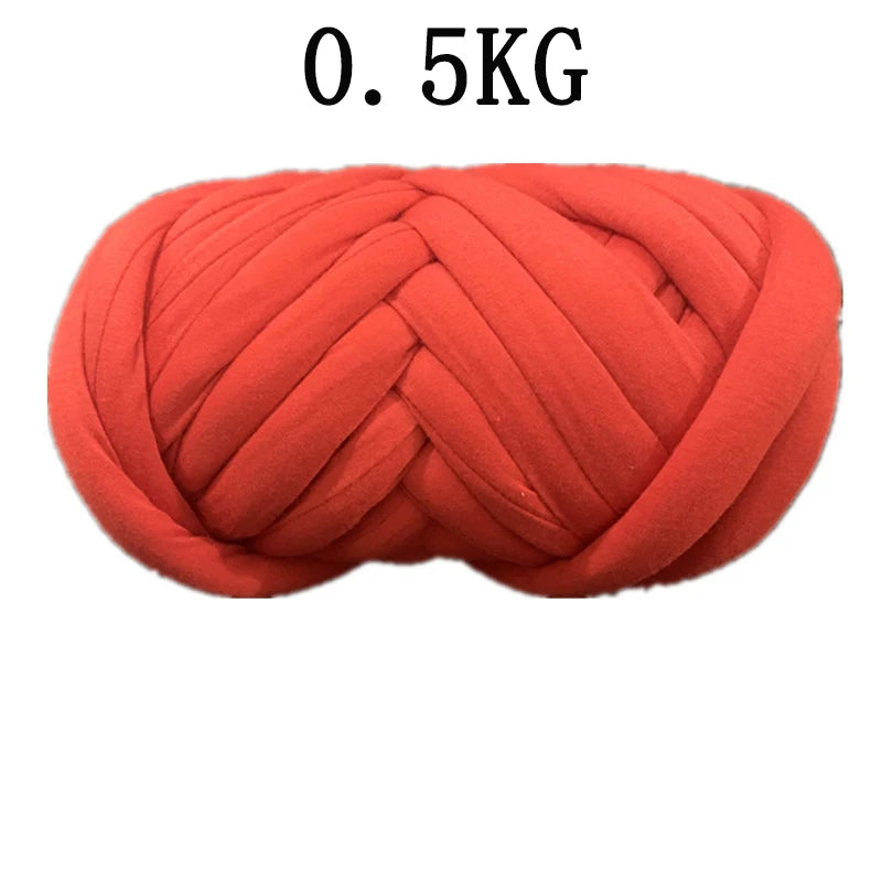 1KG Thick Super Bulky Chunky Yarn for Hand Knitting Crochet Soft Big Cotton DIY Arm Knitting Roving Spinning Yarn for Blanket
