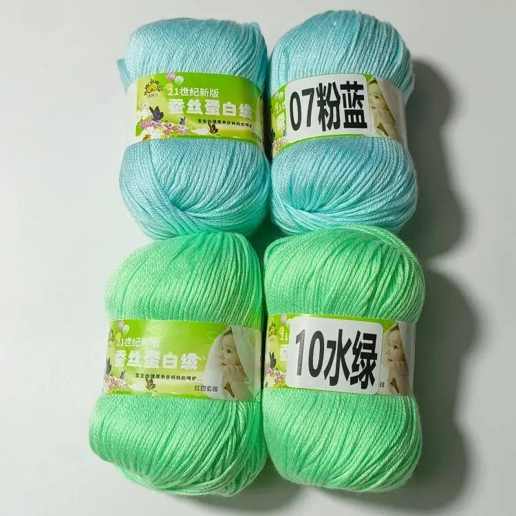 4PCS 200g Baby Cashmere Cotton Dot Yarn Soft Warm Lanas For Hand Knitting And Crochet Cloth milk cotton yarn
