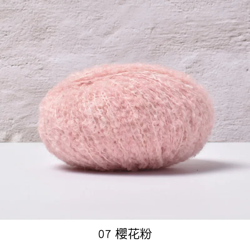 50g/roll Velvet Yarn Soft Cotton Knitting Crochet Dyed Yarn DIY Hand-woven Wool Crochet Sweater Hat Dolls 200M