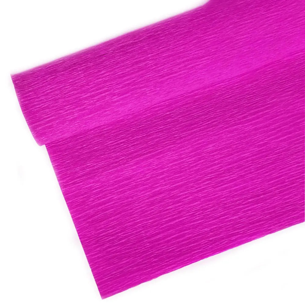 15 Colors 250x25cm Colored Crepe Paper Roll Origami Crinkled Crepe Paper DIY Flowers Decoration Gift Wrapping Paper Fold Crafts
