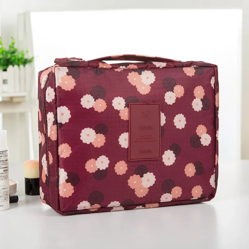 Portable Needlework Storage Bag Mesh Divider Pouch Yarn Knitting Tools Organizer Cases Storage DIY Apparel Travel Wash Bag