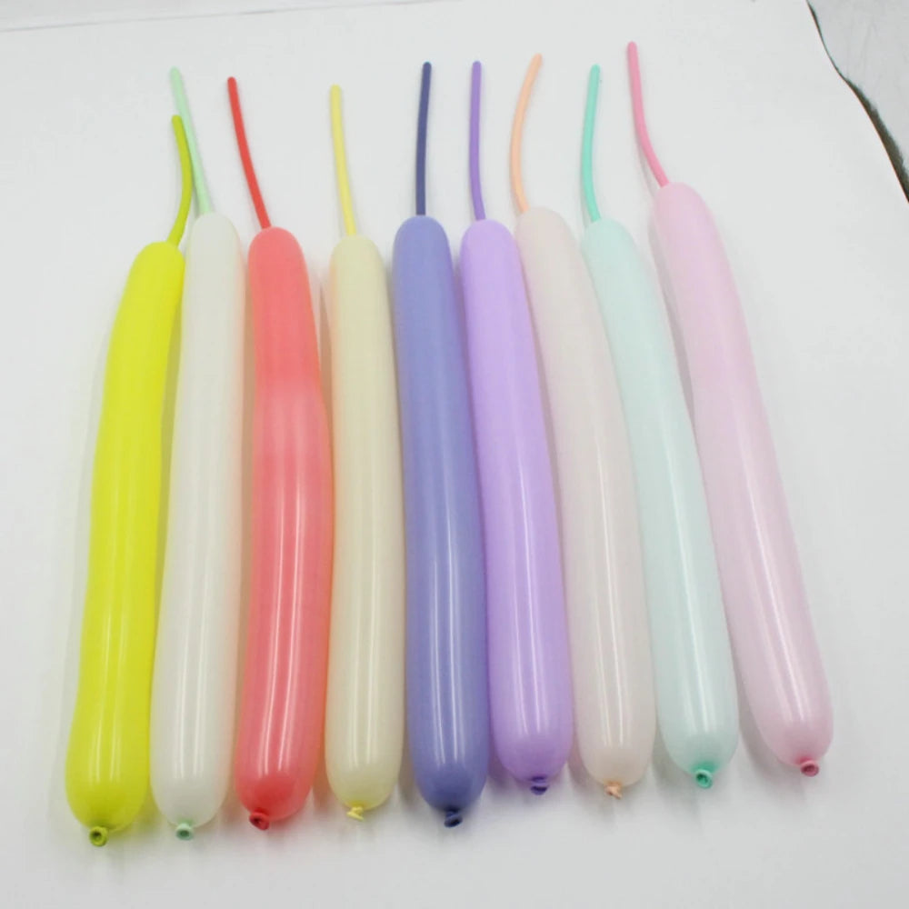 10Pcs Long latex balloons can be used as styling balloons, magic balloons, woven balloons, daily festival decoration props