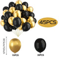 12Inch/10Inch Latex Balls, Black and Gold Balloons, Suitable for Birthday Decorations, Wedding Decorations, Holiday Decorations, Anniversary Atmosphere Arrangements