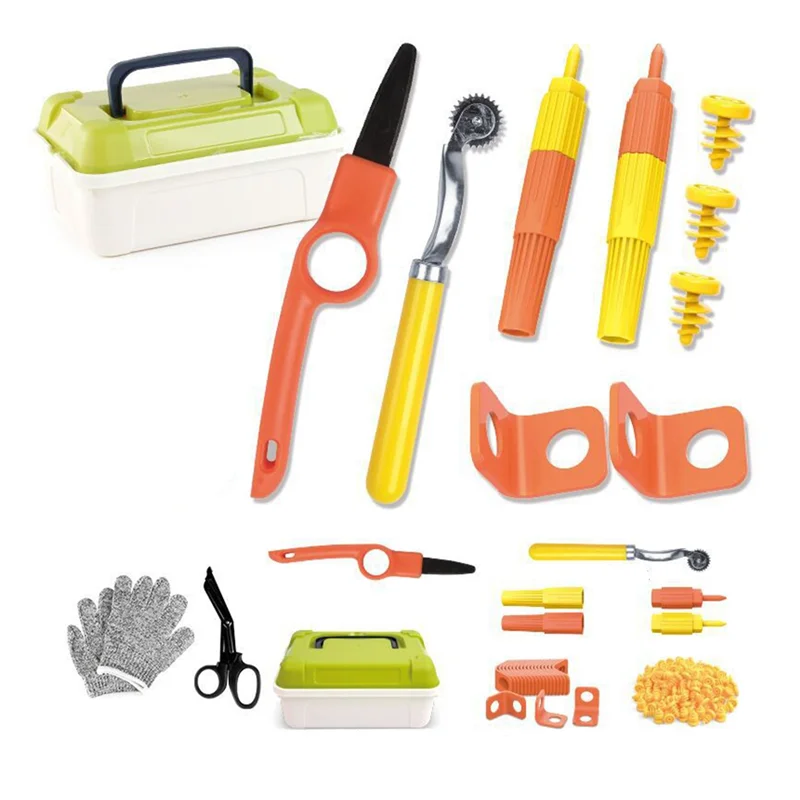 BAAJ-Cardboard Tools For Kids Includes Cutter& Tool Box, 150 PCS Cardboard Construction Kit For Family& Team Projects Activity