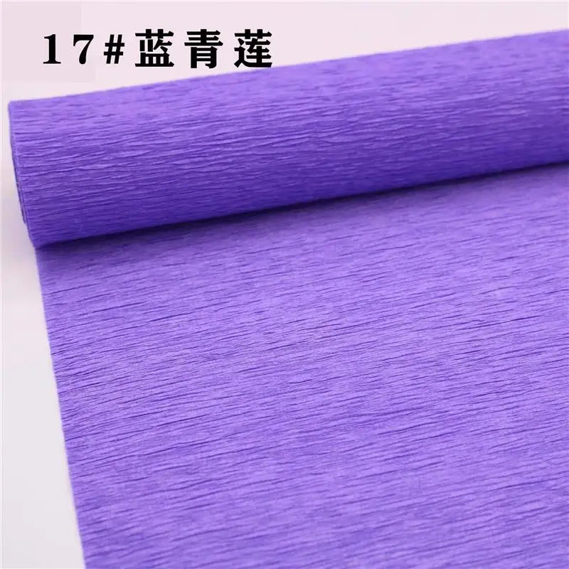 Color Handmade Crepe Paper Diy Paper Flower Material Gift Paper Roll Edge Paper Kindergarten Handmade Flower Origami