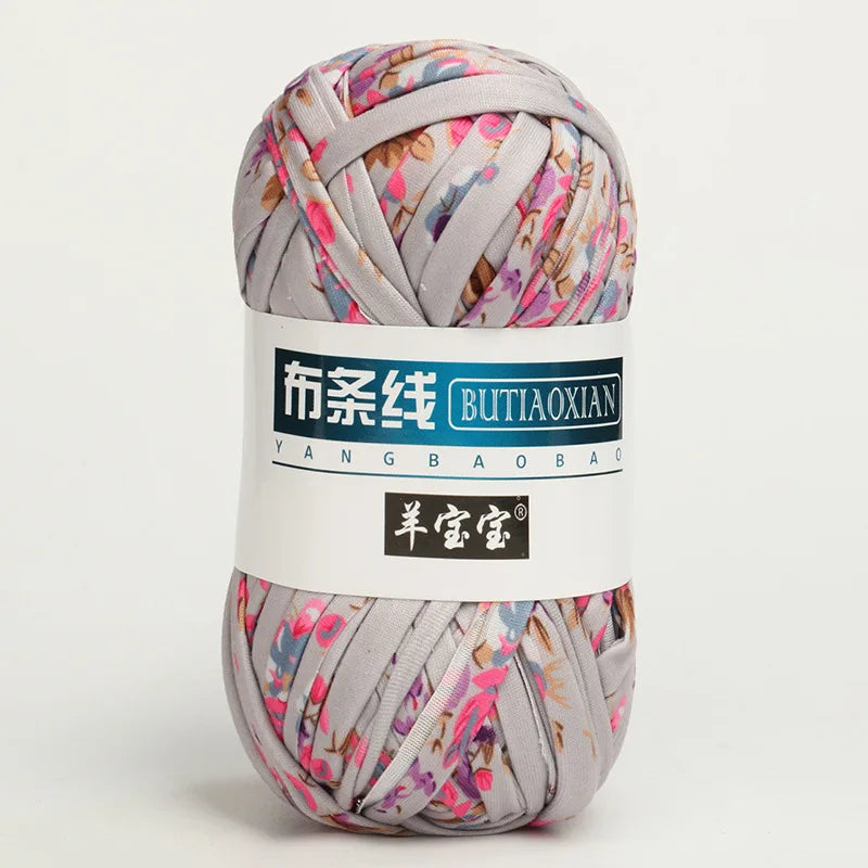 100g/pc Crocheting T Shirt Thick Soft Cloth Yarn for Hand Knitting Crochet Line Woven Handbag Blanket Thick Yarn Flat thread