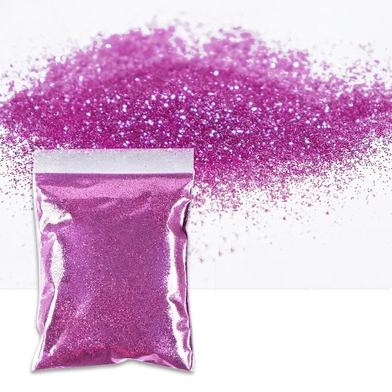 100g/50g Holographic Laser Extra Fine Glitter Dazzling Nail Glitter Powder DIY Art Crafts Resin Tumbler Decoration Shiny Glitter