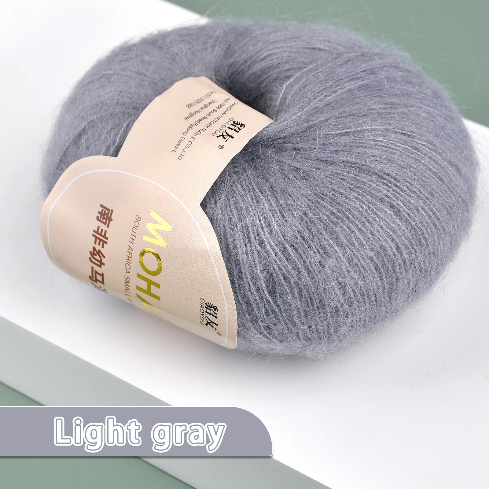 25g/Roll Soft Wool Knitting Cashmere Long Thin Yarn Roll Mohair Yarn DIY Hand Crochet Soft Mohair Cashmere Wool Knitting Yarn