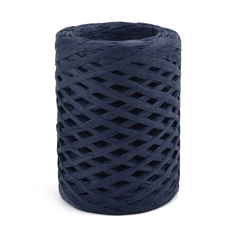 100M Natural Raffia Straw Yarn for Knitting Crocheting Paper Threads Friendly Paper Yarn DIY Handmade Summer Sunhat Beach Bag