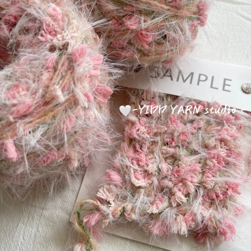 125g/roll Green Yarn Tricot Wool Blends Diy Hand Knitting Features Hand Mixed Plush Yarn Wool Ball Crochet Woven Hairpin Sweater