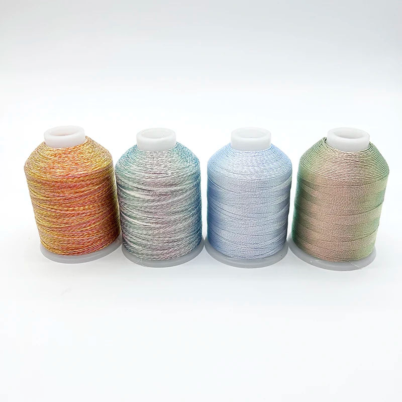 Sanbest Super Chameleon RainbowTatting Thread Weaving Thread Handmade DIY 3 6 9 Strands Bracelet String Stitch Tatting Yarns