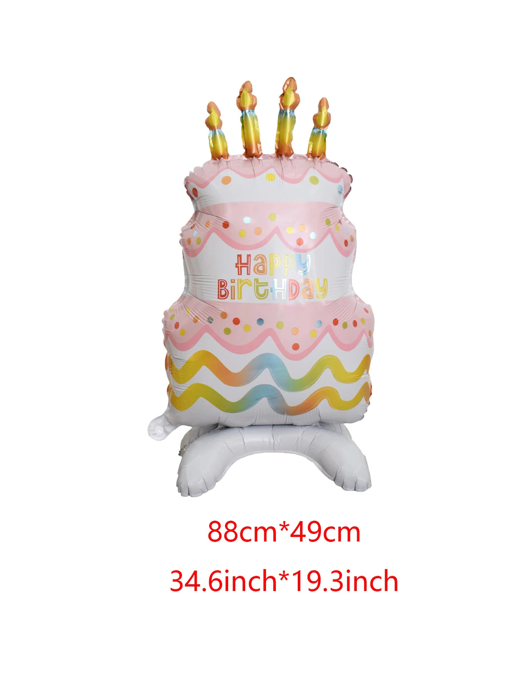 News Stand Cake Balloons Happy Birthday Cake Balloon Birthday Party Decorations Baby Shower Globos