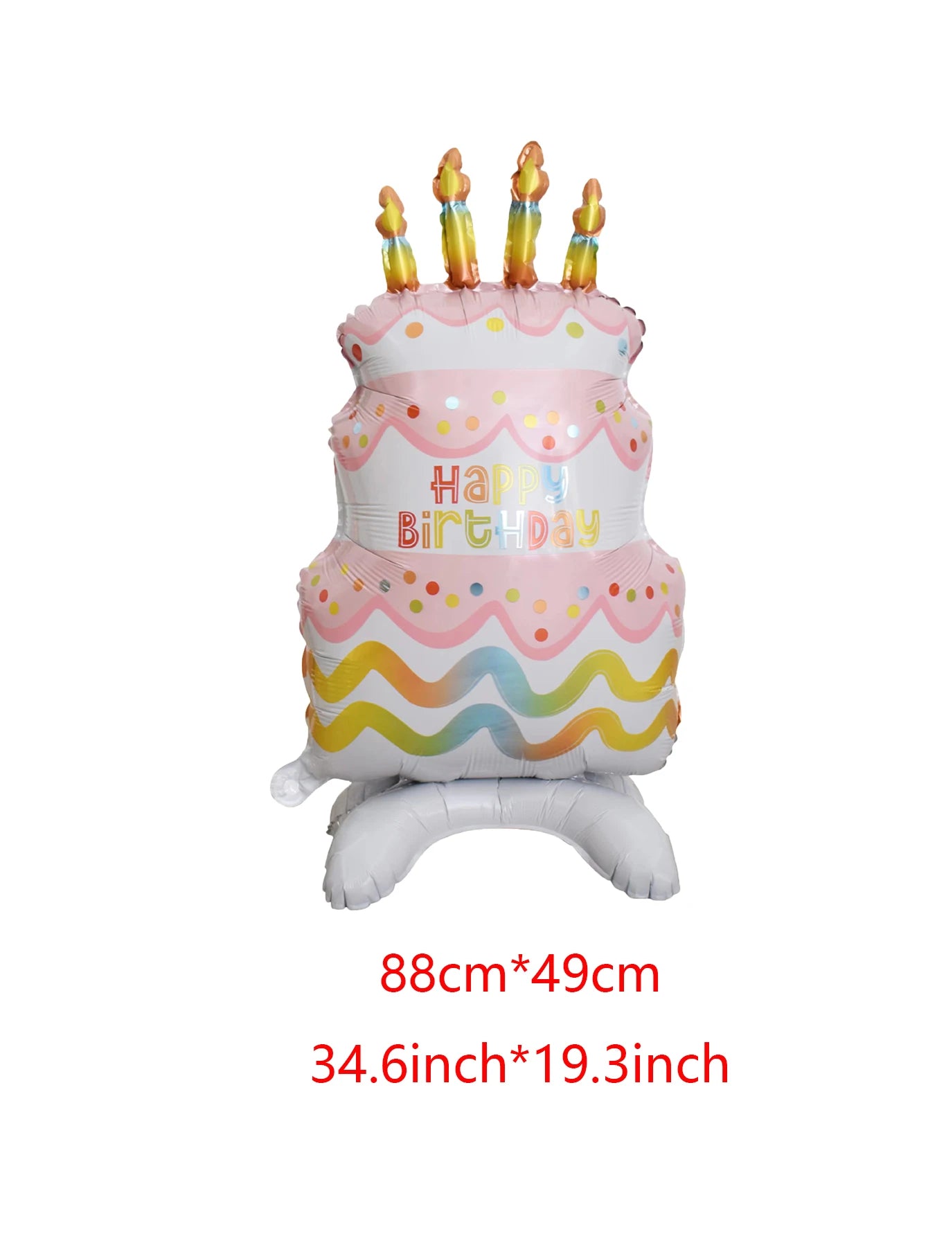 News Stand Cake Balloons Happy Birthday Cake Balloon Birthday Party Decorations Baby Shower Globos