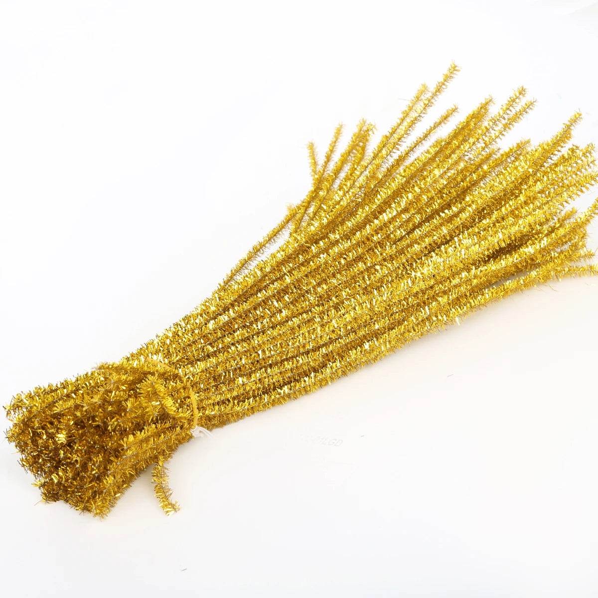 100Pcs Glitter Chenille Stem Pipe Cleaner Plush Stems Wired Sticks Kids Educational DIY Supplies Toys Making Decoration Material