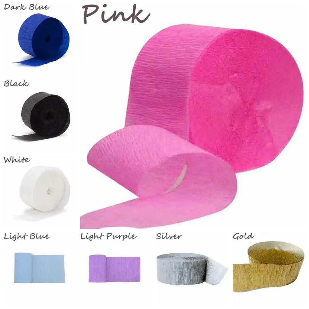 Streamer Roll Crinkled Papers Crepe Paper Scrapbooking Wedding Ceremony Decoration Birthday Party Handmade Craft