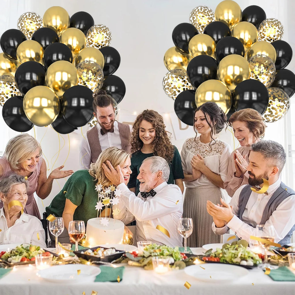 Metallic Balloons Latex Balloon Gold Confetti Balloons for Birthday Weddings Graduation Balloons Christmas Baptism Party Baloons