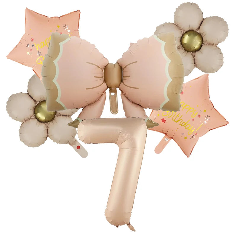 Butterfly Balloons 2 3 4 5th Birthday Decor for Girls Pink Butterfly Foil Balloons for Butterfly Themed Party Wedding  Decors