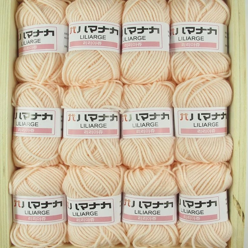 12PCS 300g Milk Yarn Handmade Coarse DIY Weaving Yarn Ball For Sweater Hat Scarve And Other Clothing Soft Crochet Knitting Yarn