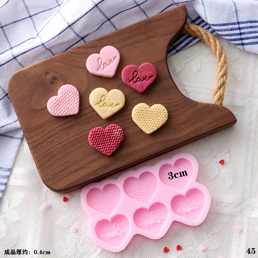 VERIDIAN Waffle Biscuit Silicone Molds Bunny Bear Chocolate Fondant Cake Mold Baking Accessories Cake Decoration Accessories