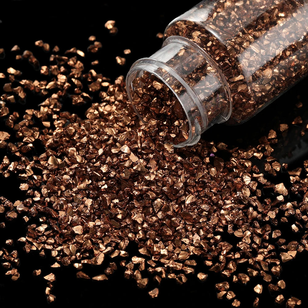 30g/Bottle Glass Broken Stones Resin Fillings for DIY Medium/Small Crystal UV Epoxy Filler Nail Art Decoration Jewelry Making