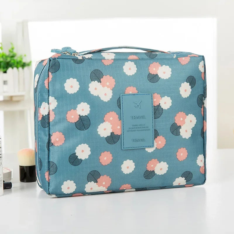 Portable Needlework Storage Bag Mesh Divider Pouch Yarn Knitting Tools Organizer Cases Storage DIY Apparel Travel Wash Bag