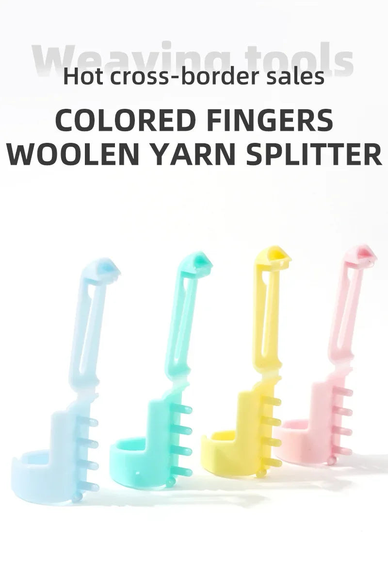 4PCS Yarn Guide Finger Holders Knitting Thimble Loop Crochet Ring diy Crafts Sewing Accessories Tool DIY Wear Thread Ring Helper
