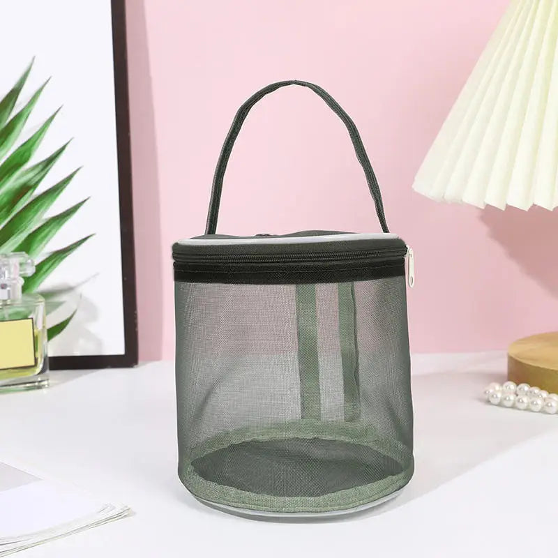 Portable Yarn Storage Bag Hollow Mesh Knitting Wool Yarn Bags Crochet Yarn Handbag Organizer Weave Tools Sewing Accessories