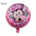 Minnie Mouse Balloons Birthday Party Decoration Girls Disposable Minnie Mouse  Balloo Baby Shower Party Gift